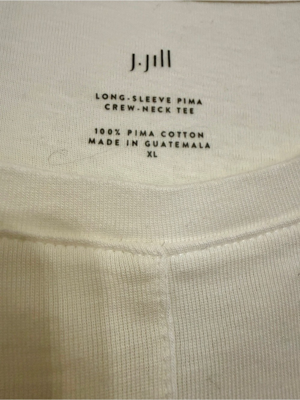 J. Jill White Long Sleeve Tee - Picture 2 of 5